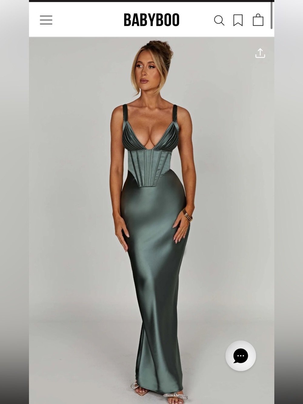 Babyboo SHAE MAXI DRESS - SAGE, ONLY WORN ONCE